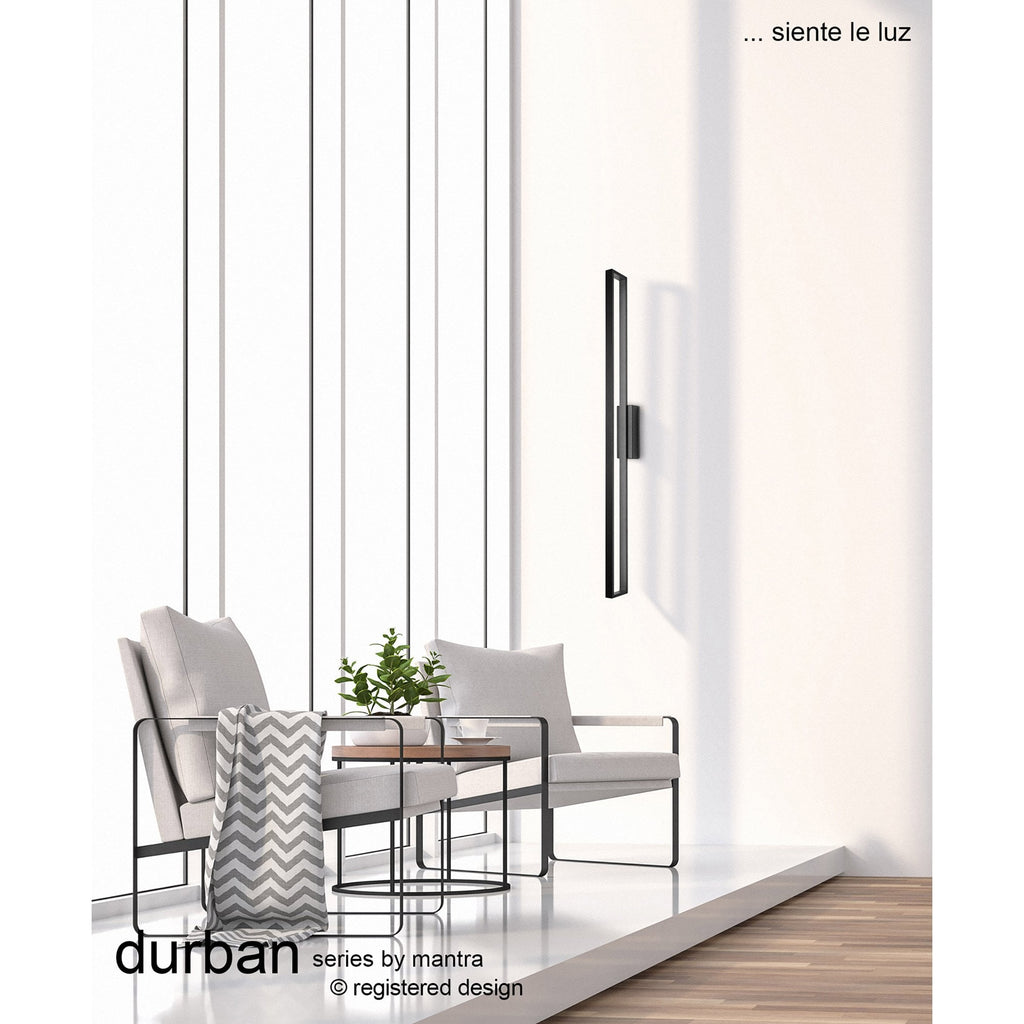 M7177 Durban Wall Lamp 30W LED Black