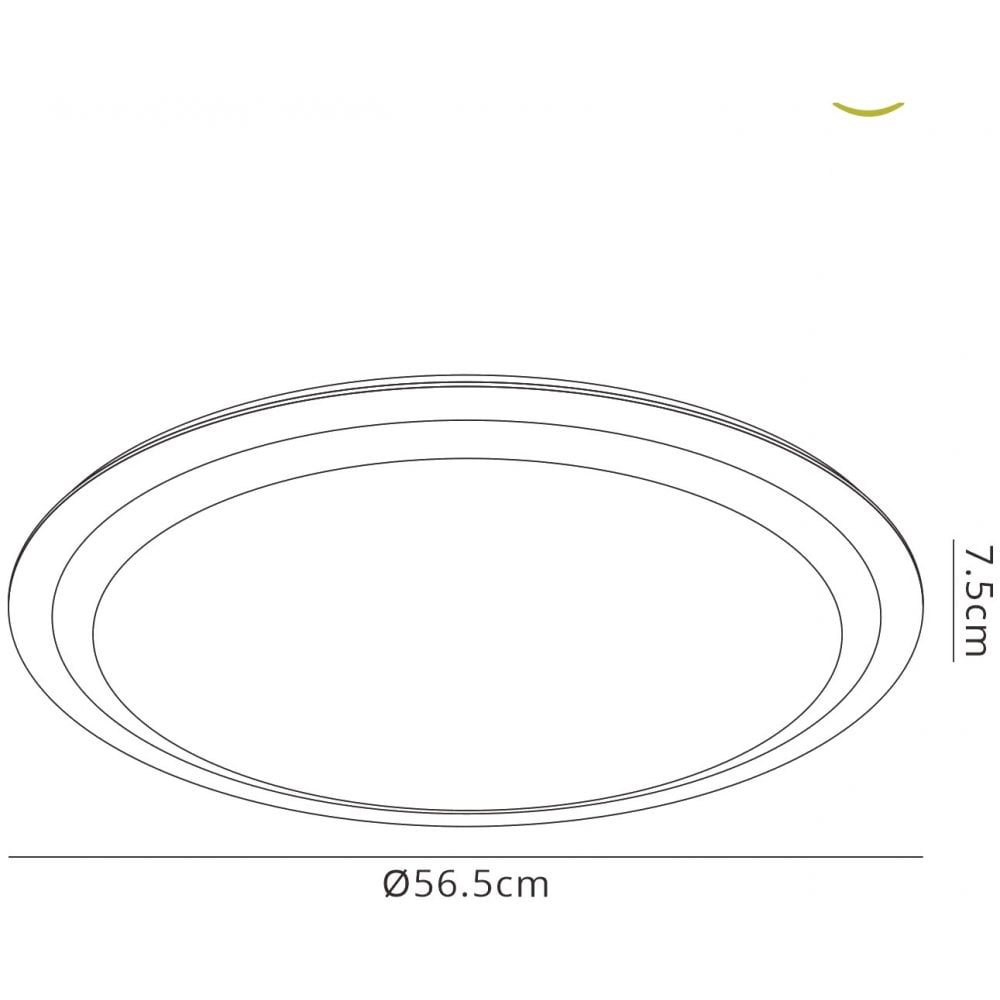 M5949 Edge Smart Ceiling 80W LED Remote Control