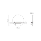M7296 Eris 1 Light Wall Lamp 8W LED White