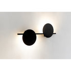 M7299 Eris 2 Light Wall Lamp 16W LED Black