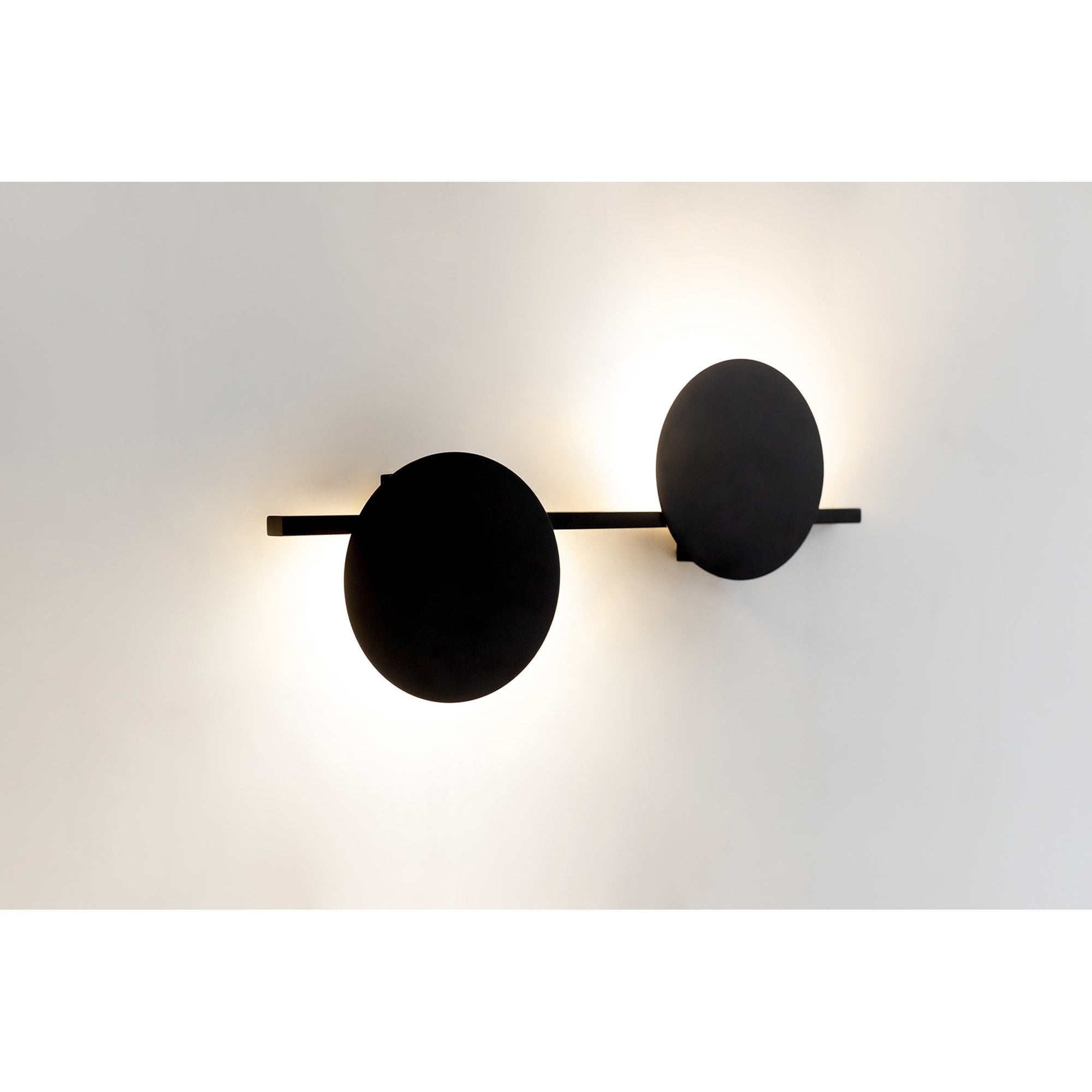 M7299 Eris 2 Light Wall Lamp 16W LED Black