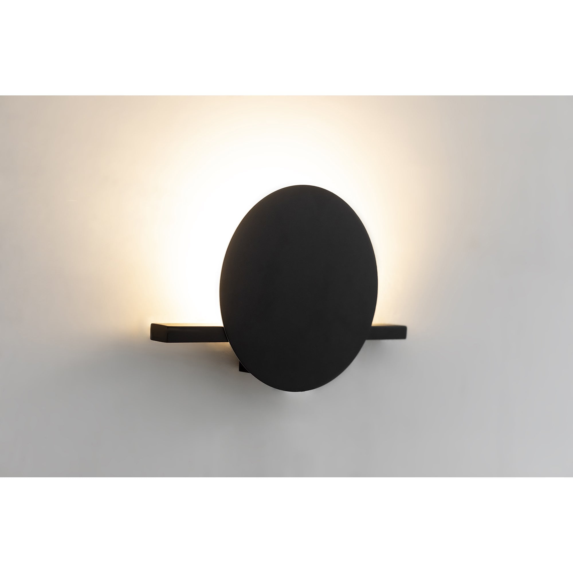 M7297 Eris 1 Light Wall Lamp 8W LED Black