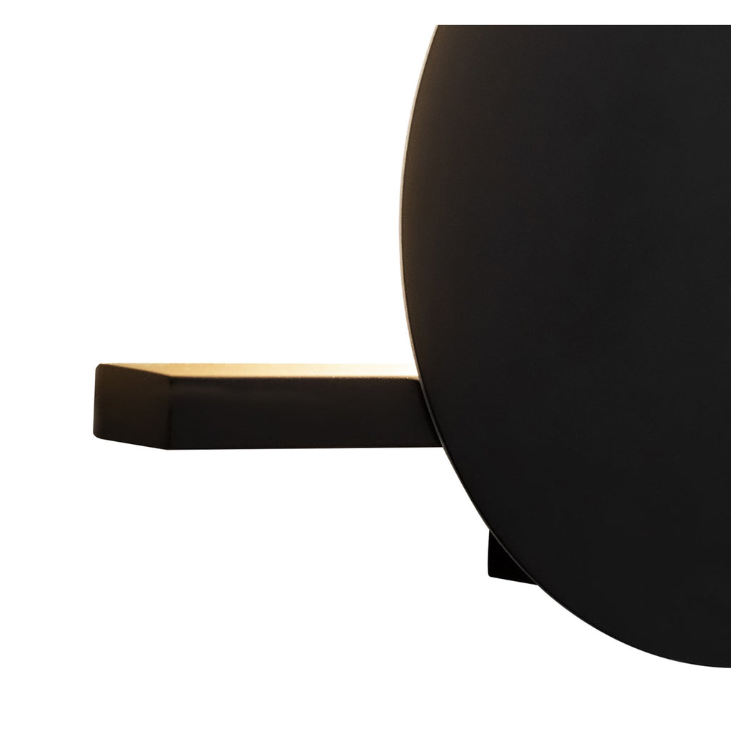 M7297 Eris 1 Light Wall Lamp 8W LED Black