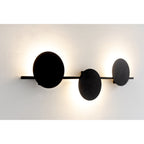 M7301 Eris 3 Light Wall Lamp 24W LED Black