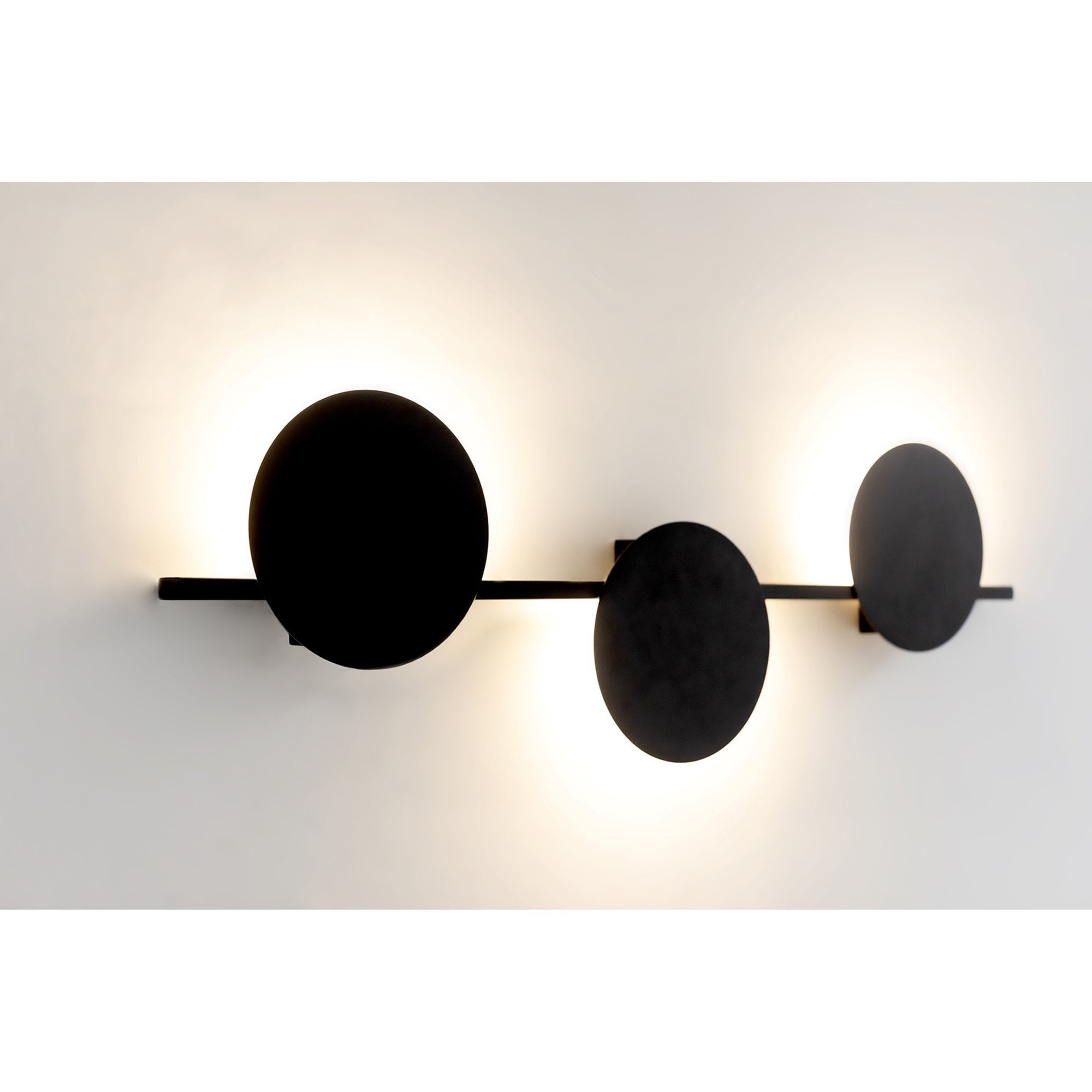 M7301 Eris 3 Light Wall Lamp 24W LED Black