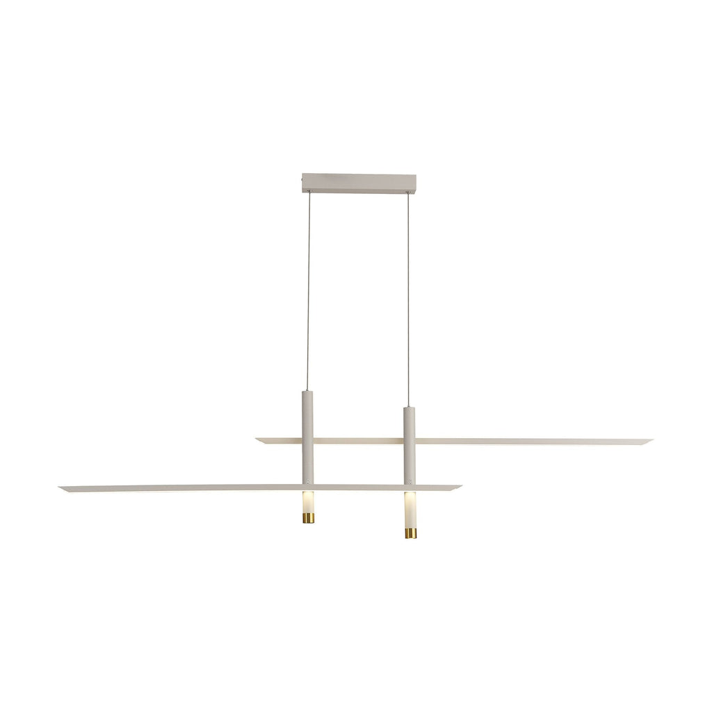 M7982 Esparta Linear Pendant 50W LED White / Gold