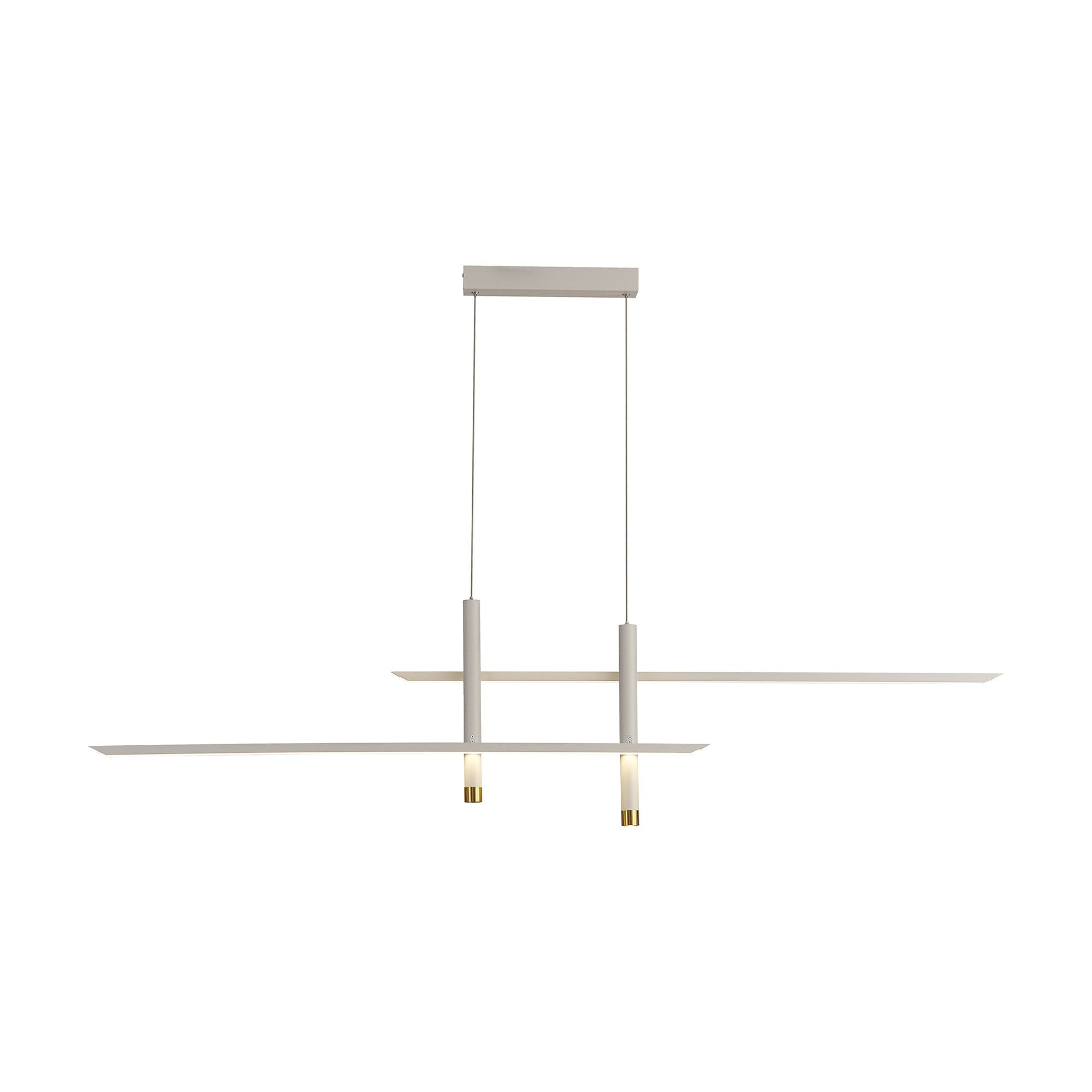 M7982 Esparta Linear Pendant 50W LED White / Gold