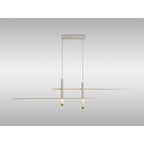M7982 Esparta Linear Pendant 50W LED White / Gold