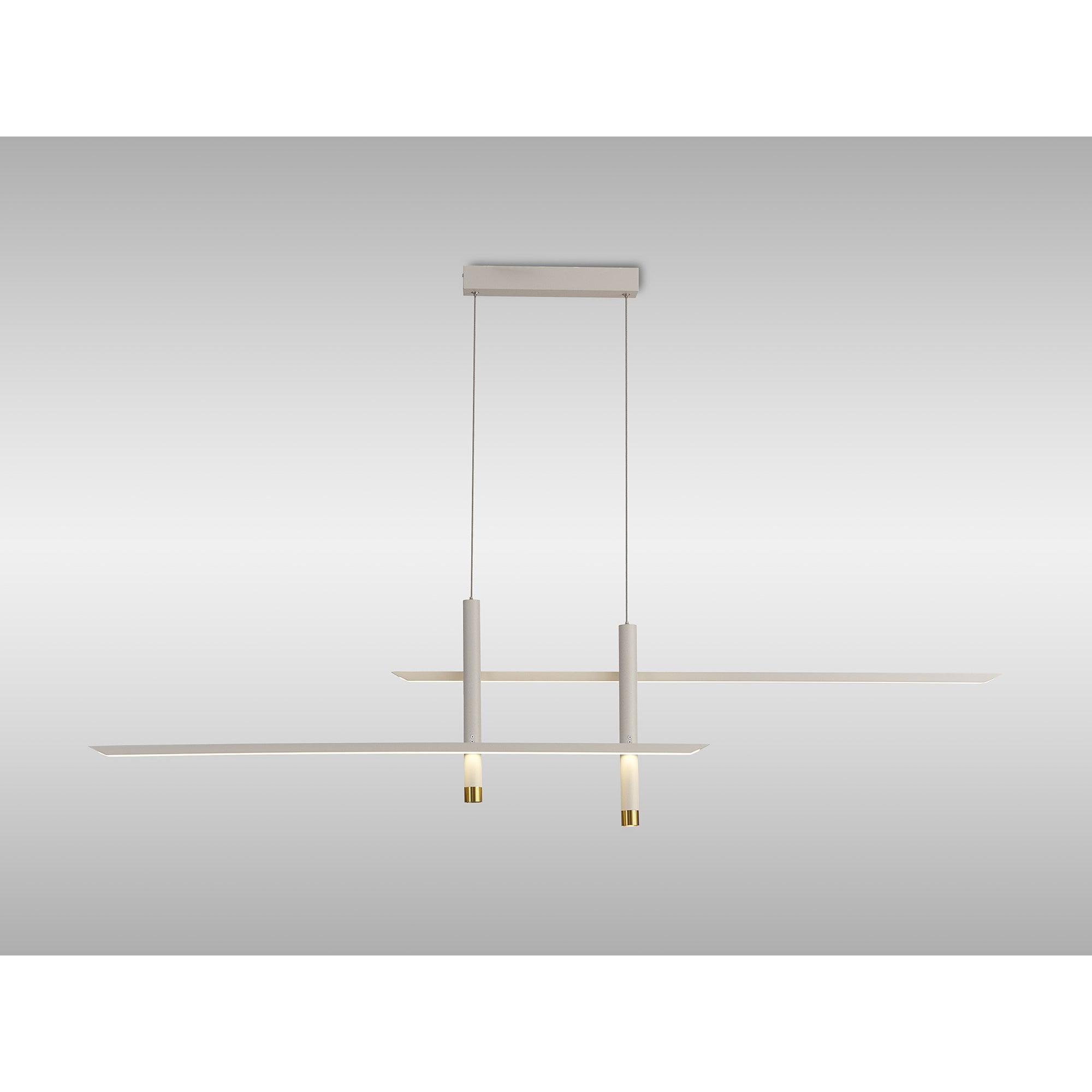 M7982 Esparta Linear Pendant 50W LED White / Gold