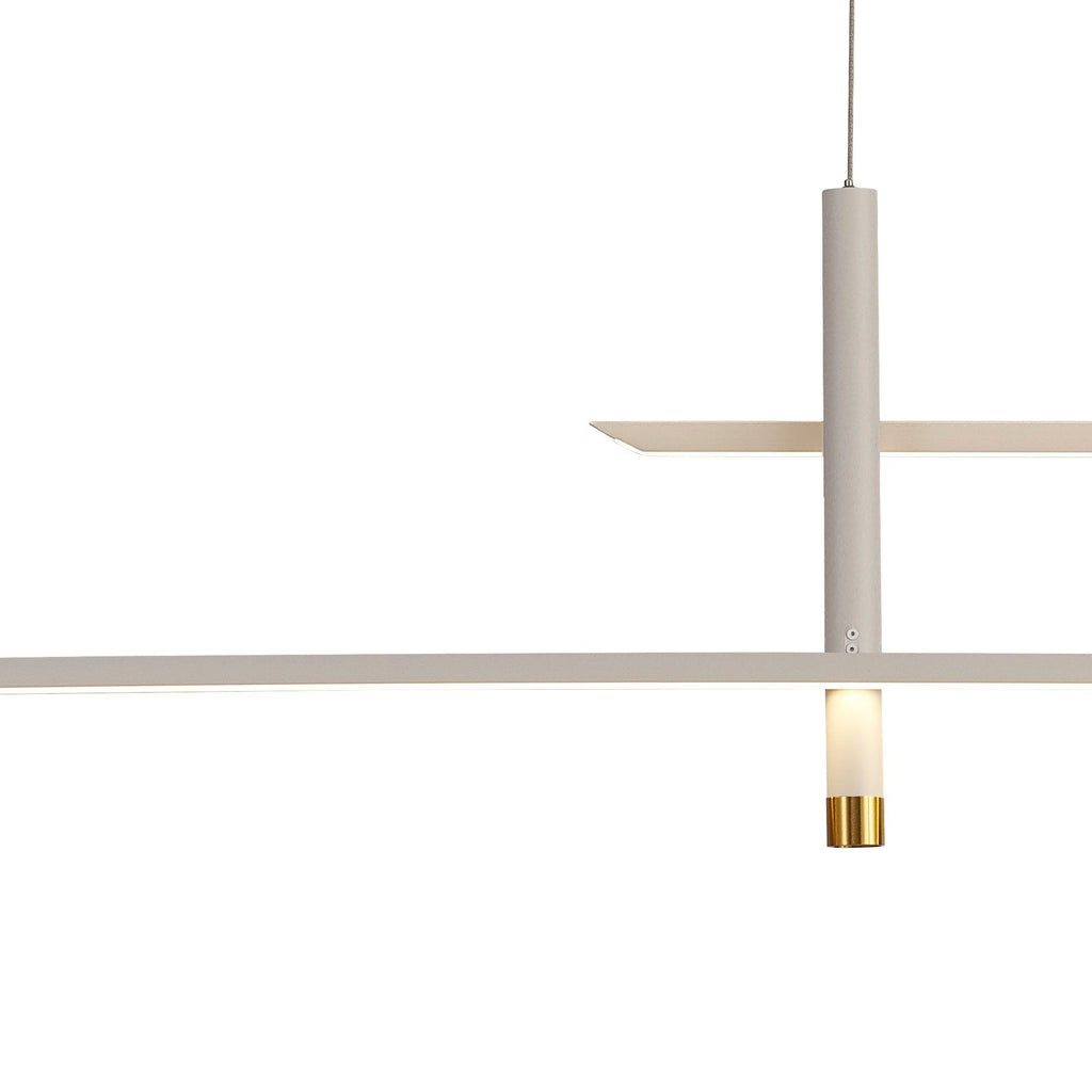 M7982 Esparta Linear Pendant 50W LED White / Gold
