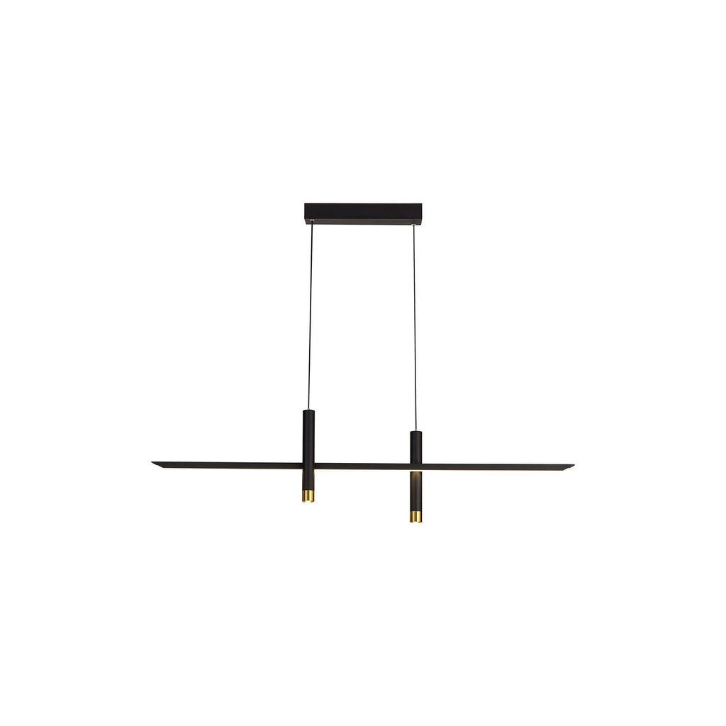 M7981 Esparta Linear Pendant 30W LED Black / Gold