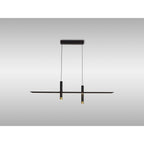 M7981 Esparta Linear Pendant 30W LED Black / Gold