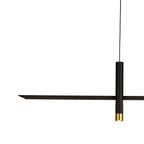 M7981 Esparta Linear Pendant 30W LED Black / Gold