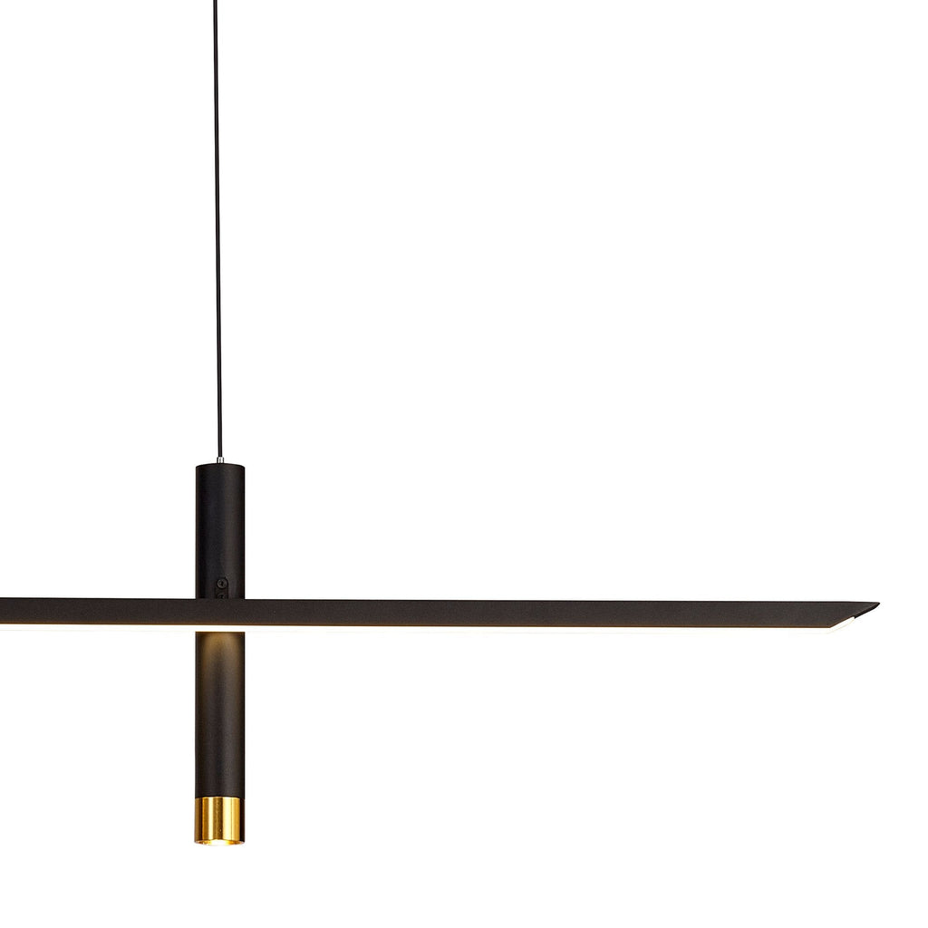 M7981 Esparta Linear Pendant 30W LED Black / Gold