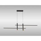 M7983 Esparta Linear Pendant 50W LED Black / Gold