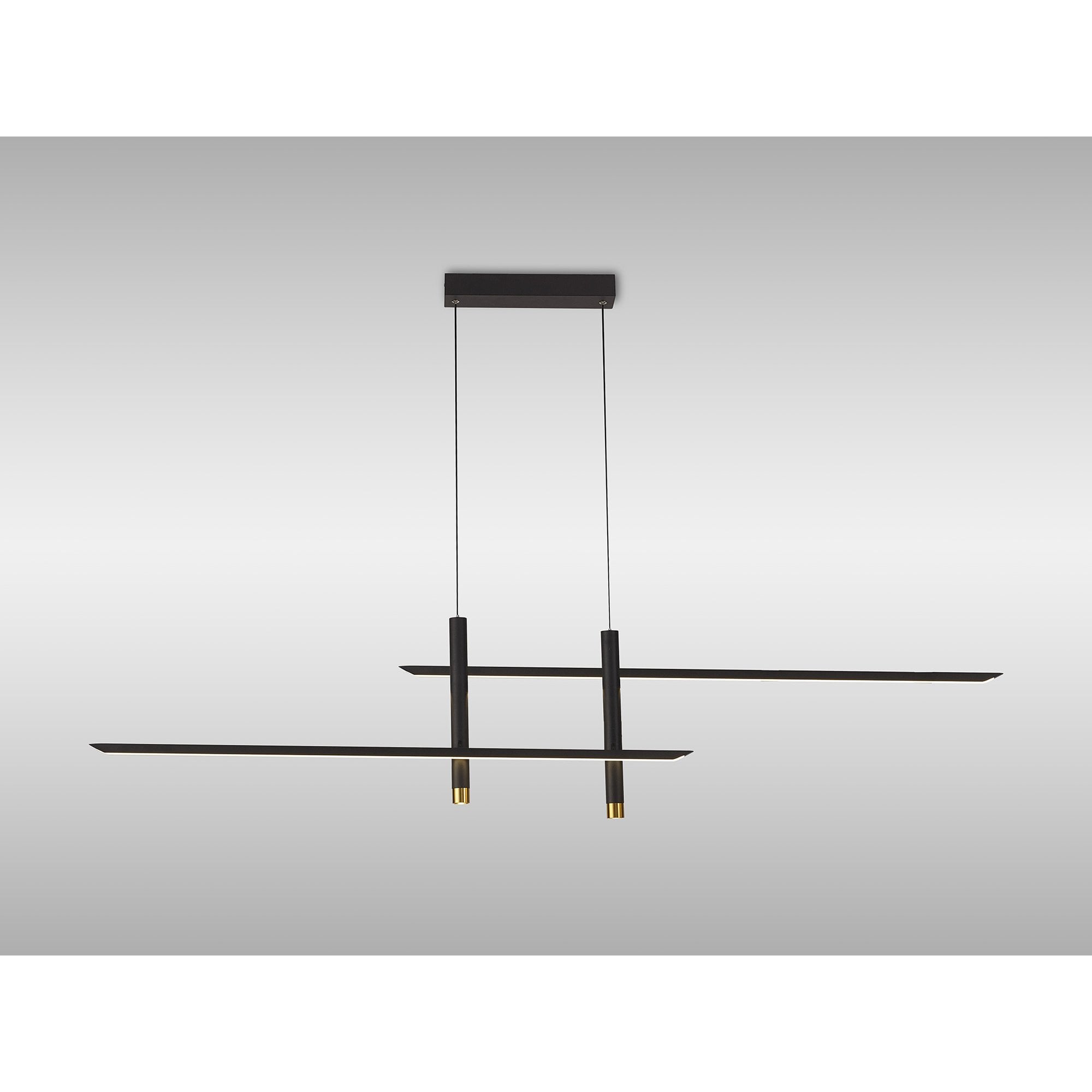 M7983 Esparta Linear Pendant 50W LED Black / Gold