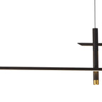 M7983 Esparta Linear Pendant 50W LED Black / Gold