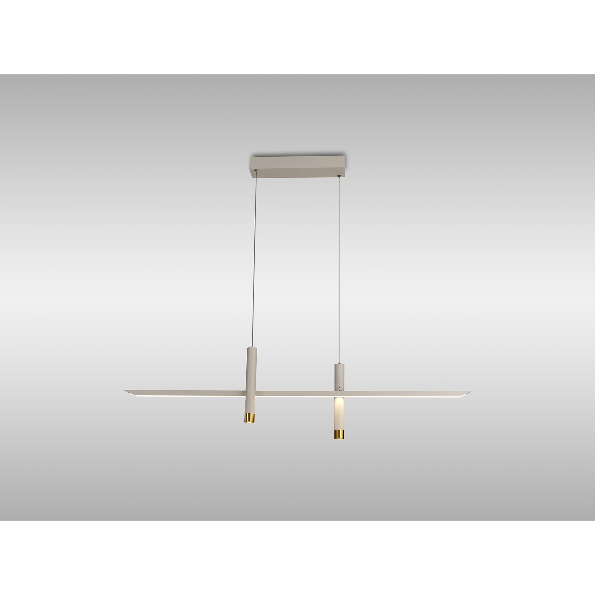 M7980 Esparta Linear Pendant 30W LED White / Gold