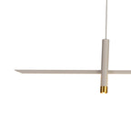 M7980 Esparta Linear Pendant 30W LED White / Gold