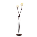 M2726 Estilo Floor Lamp 2 Light E14 Brown/Black Oxide