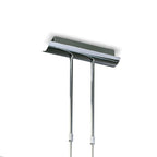 M8491/1 Euphoria Linear Pendant 2 Light T5 Polished Chrome Opal White Glass
