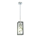 M8504/1 Euphoria Pendant 1 Light Polished Chrome/Opal White Glass