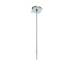 M8504/1 Euphoria Pendant 1 Light Polished Chrome/Opal White Glass