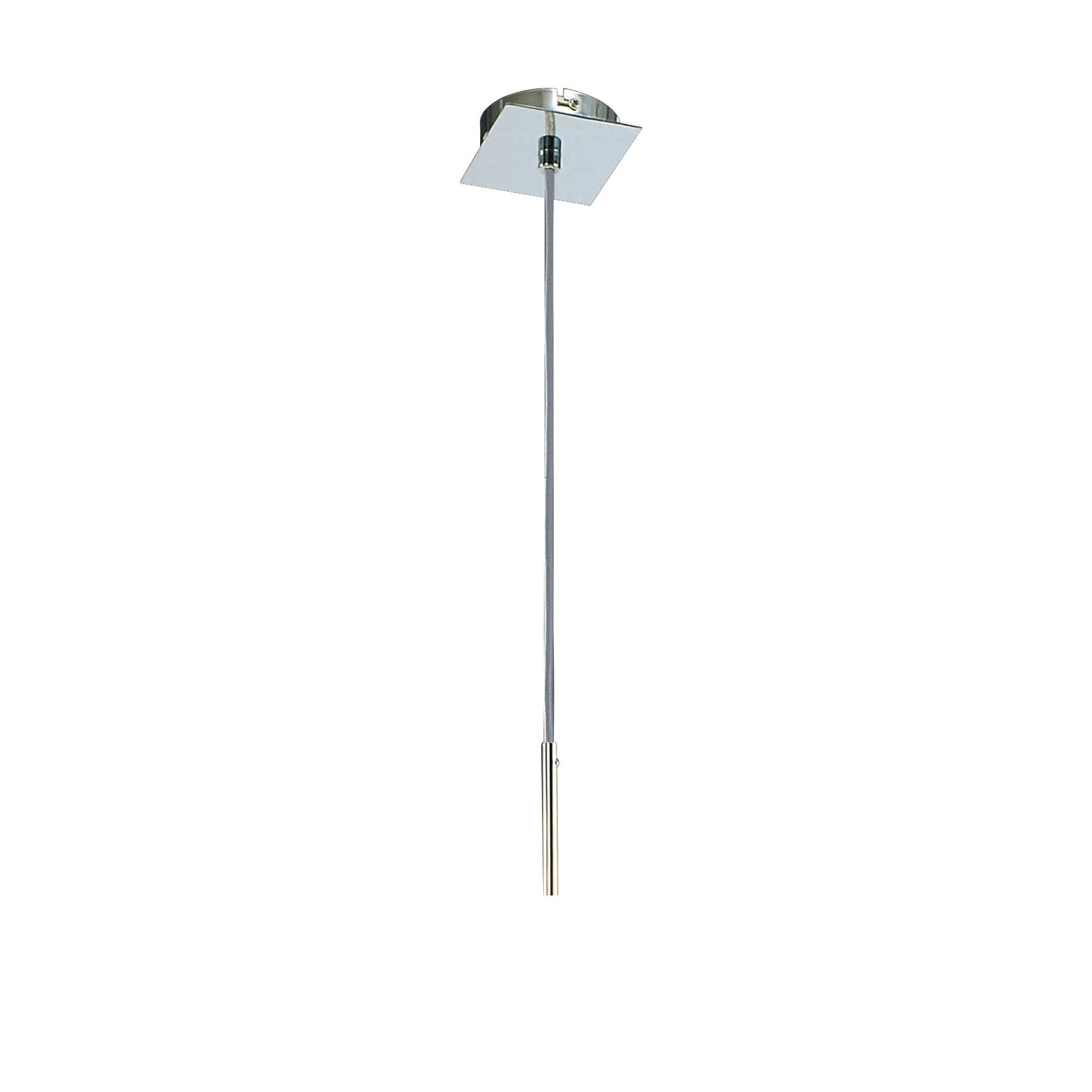 M8504/1 Euphoria Pendant 1 Light Polished Chrome/Opal White Glass