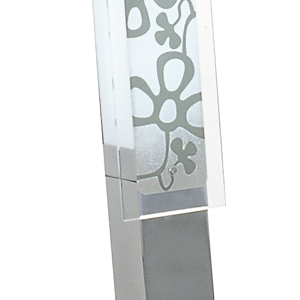 M8501/1 Euphoria Floor Lamp 2 Light T5 Polished Chrome/Opal White Glass