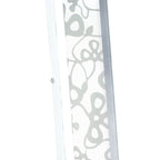 M8501/1 Euphoria Floor Lamp 2 Light T5 Polished Chrome/Opal White Glass