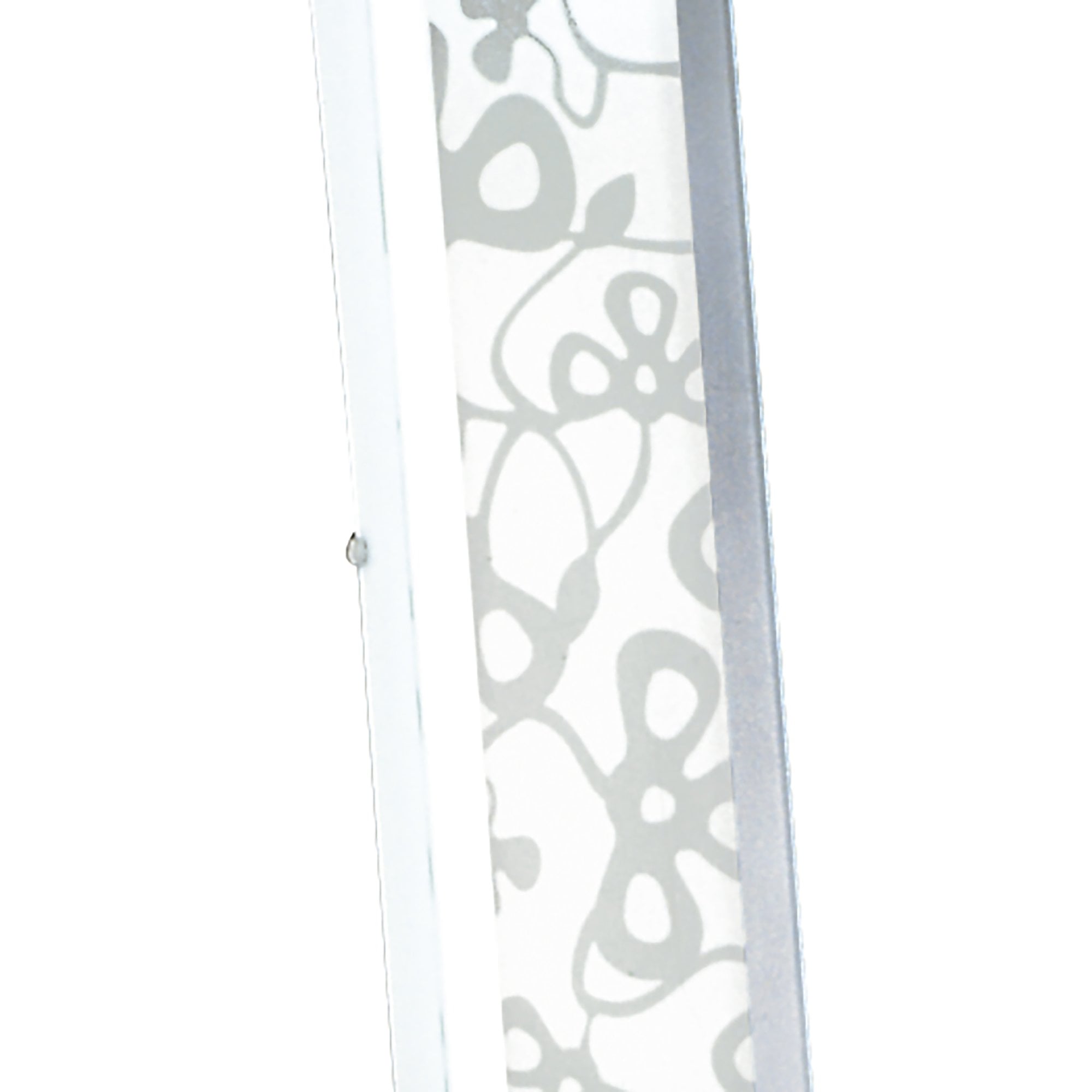 M8501/1 Euphoria Floor Lamp 2 Light T5 Polished Chrome/Opal White Glass