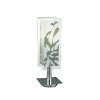 M0511 Euphoria Table Lamp 1 Light E27 Polished Chrome/Opal White Glass