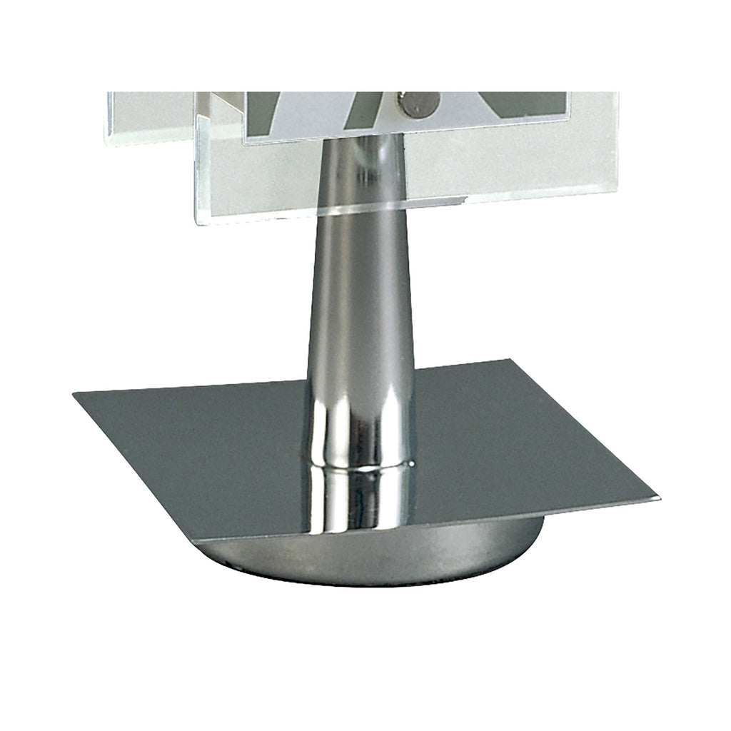 M0511 Euphoria Table Lamp 1 Light E27 Polished Chrome/Opal White Glass
