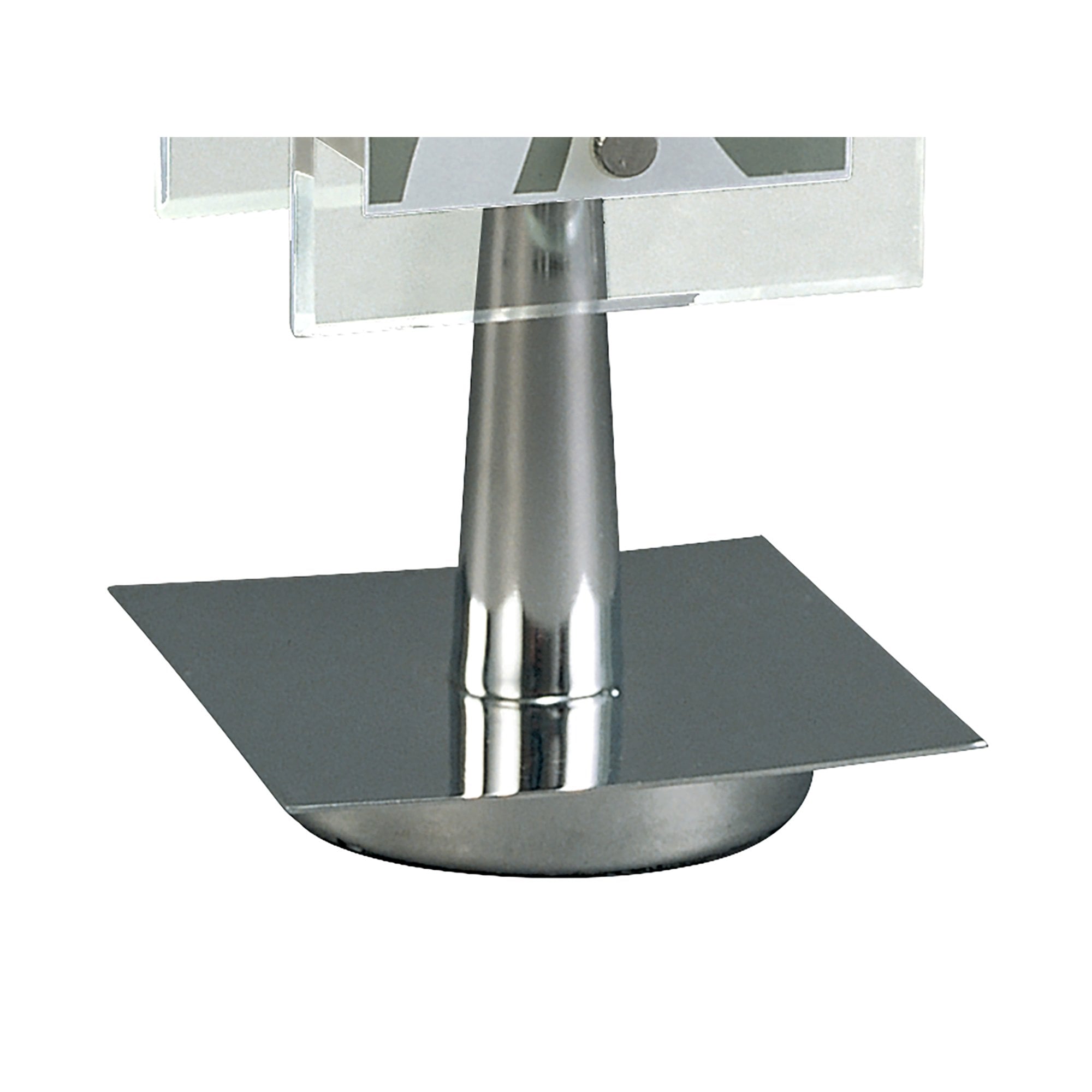 M0511 Euphoria Table Lamp 1 Light E27 Polished Chrome/Opal White Glass