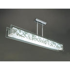 M8495/1 Euphoria Semi Flush 2 Light T5 Polished Chrome Opal White Glass