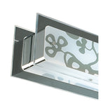 M8495/1 Euphoria Semi Flush 2 Light T5 Polished Chrome Opal White Glass