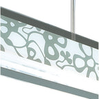 M8495/1 Euphoria Semi Flush 2 Light T5 Polished Chrome Opal White Glass