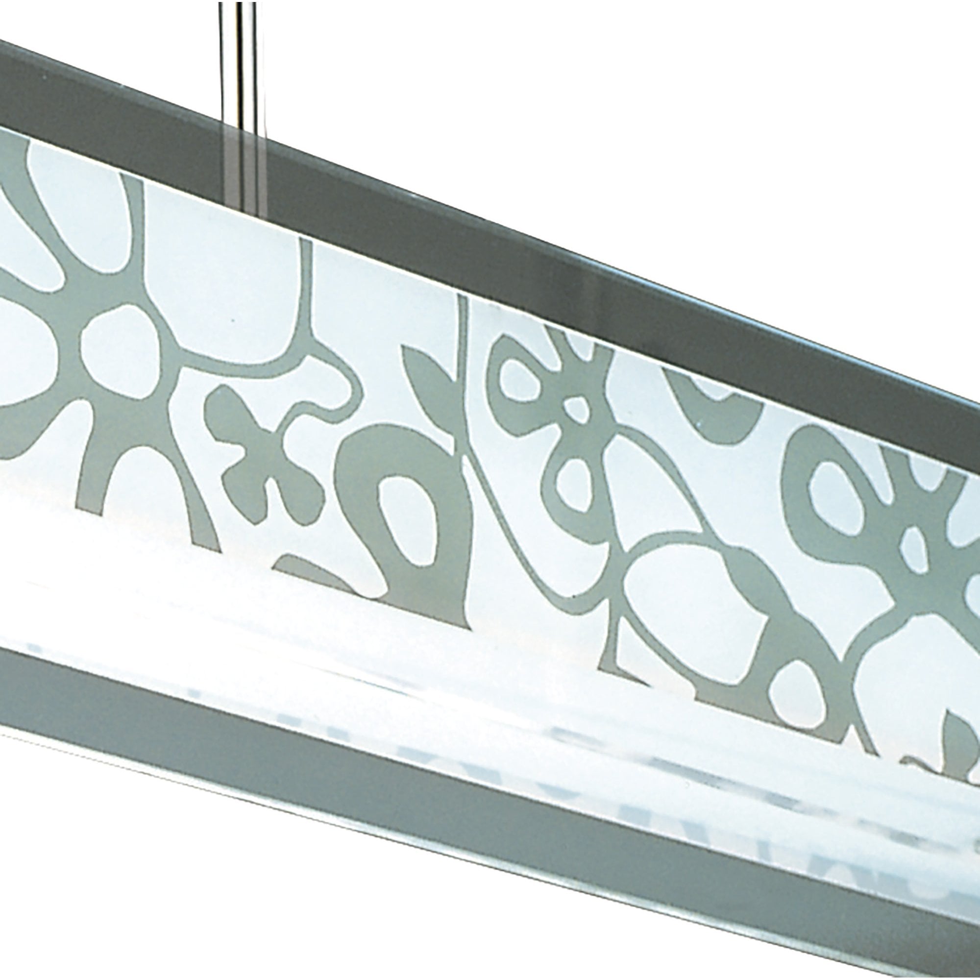 M8495/1 Euphoria Semi Flush 2 Light T5 Polished Chrome Opal White Glass