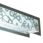 M8495/1 Euphoria Semi Flush 2 Light T5 Polished Chrome Opal White Glass