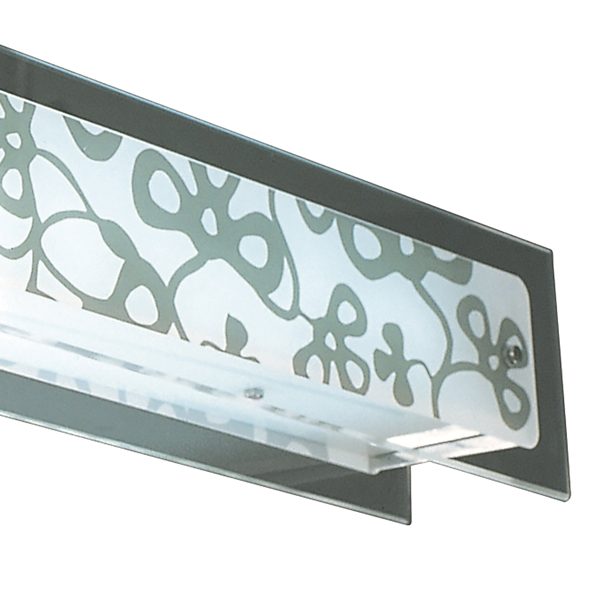 M8495/1 Euphoria Semi Flush 2 Light T5 Polished Chrome Opal White Glass