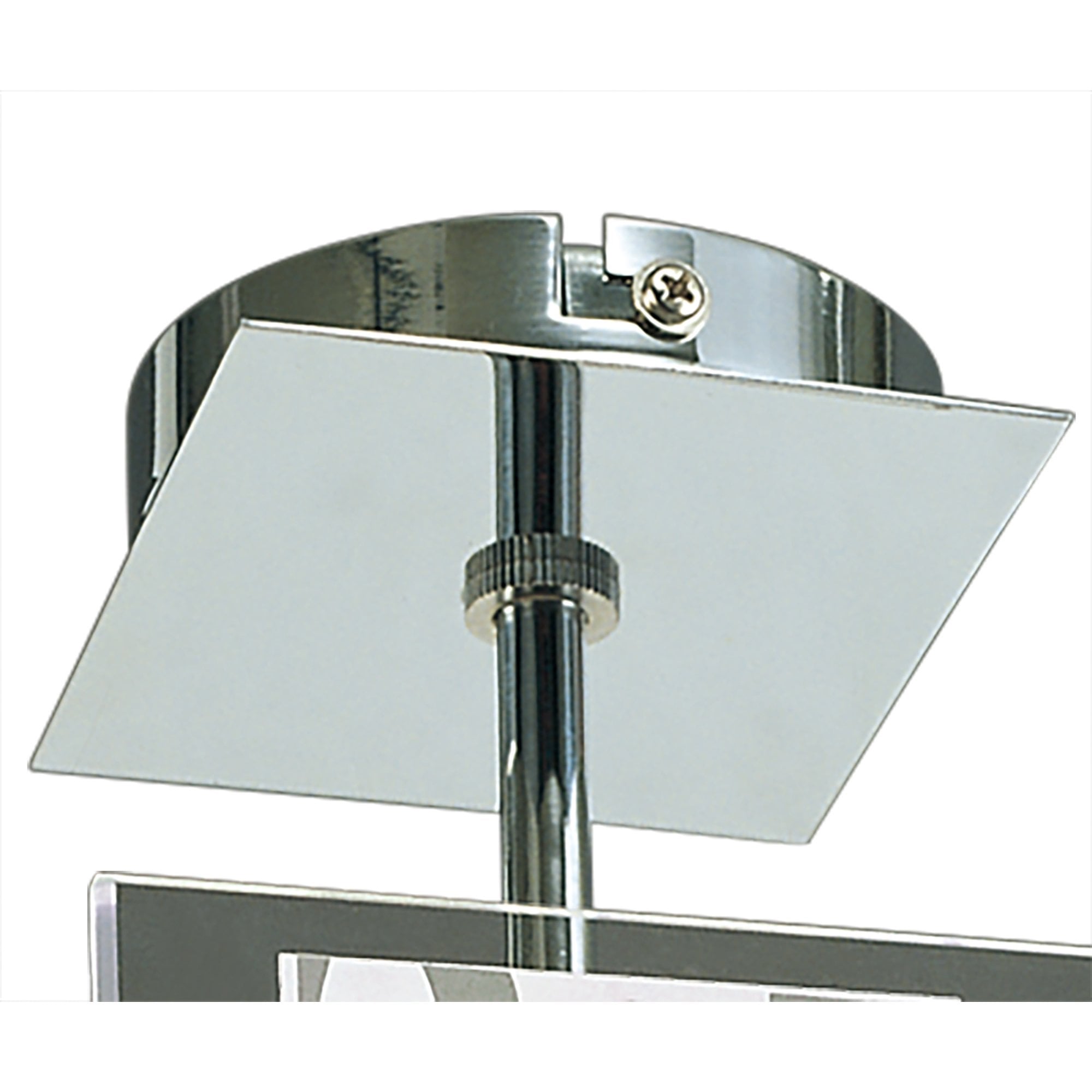 M8508/1 Euphoria Ceiling 1 Light Polished Chrome/Opal White Glass