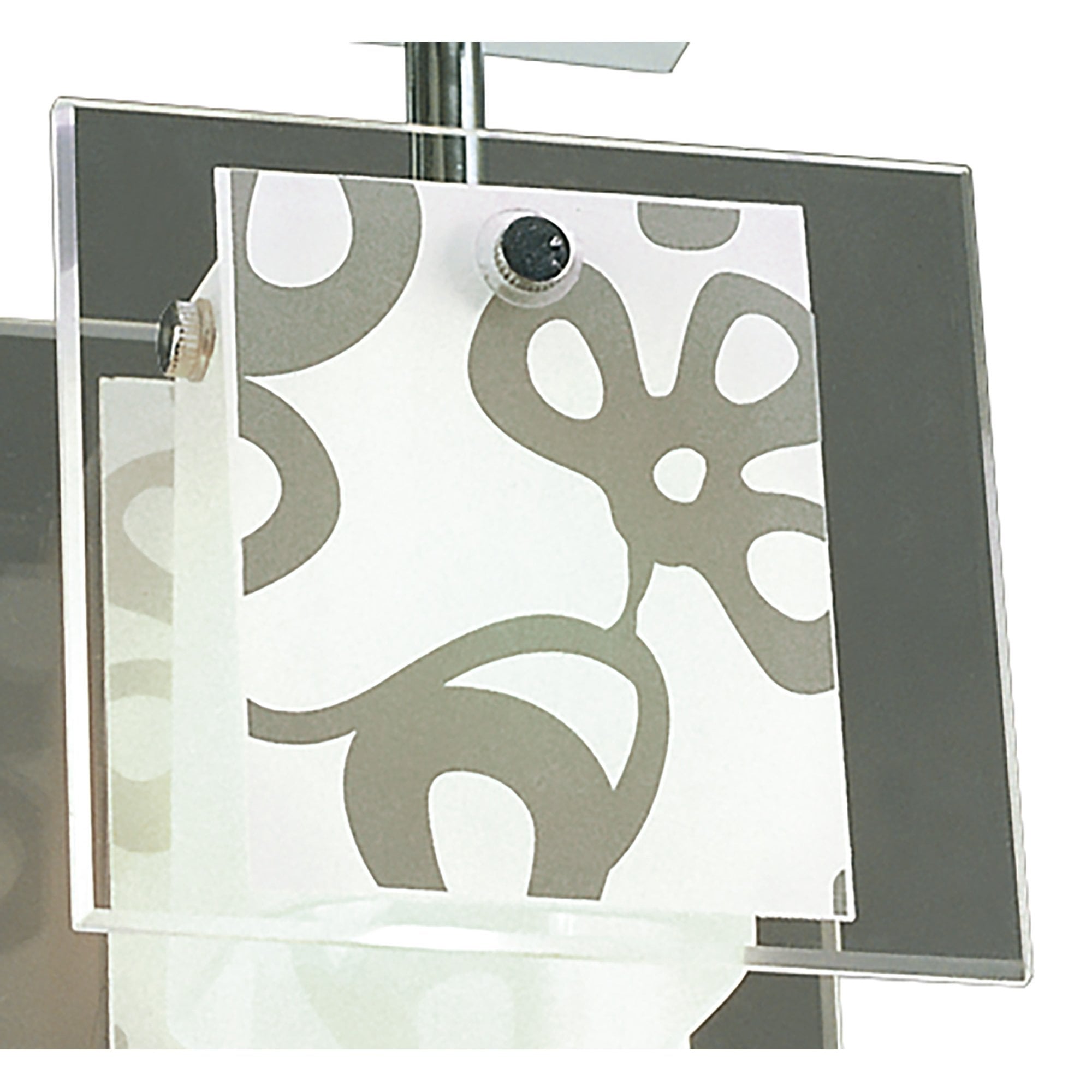 M8508/1 Euphoria Ceiling 1 Light Polished Chrome/Opal White Glass