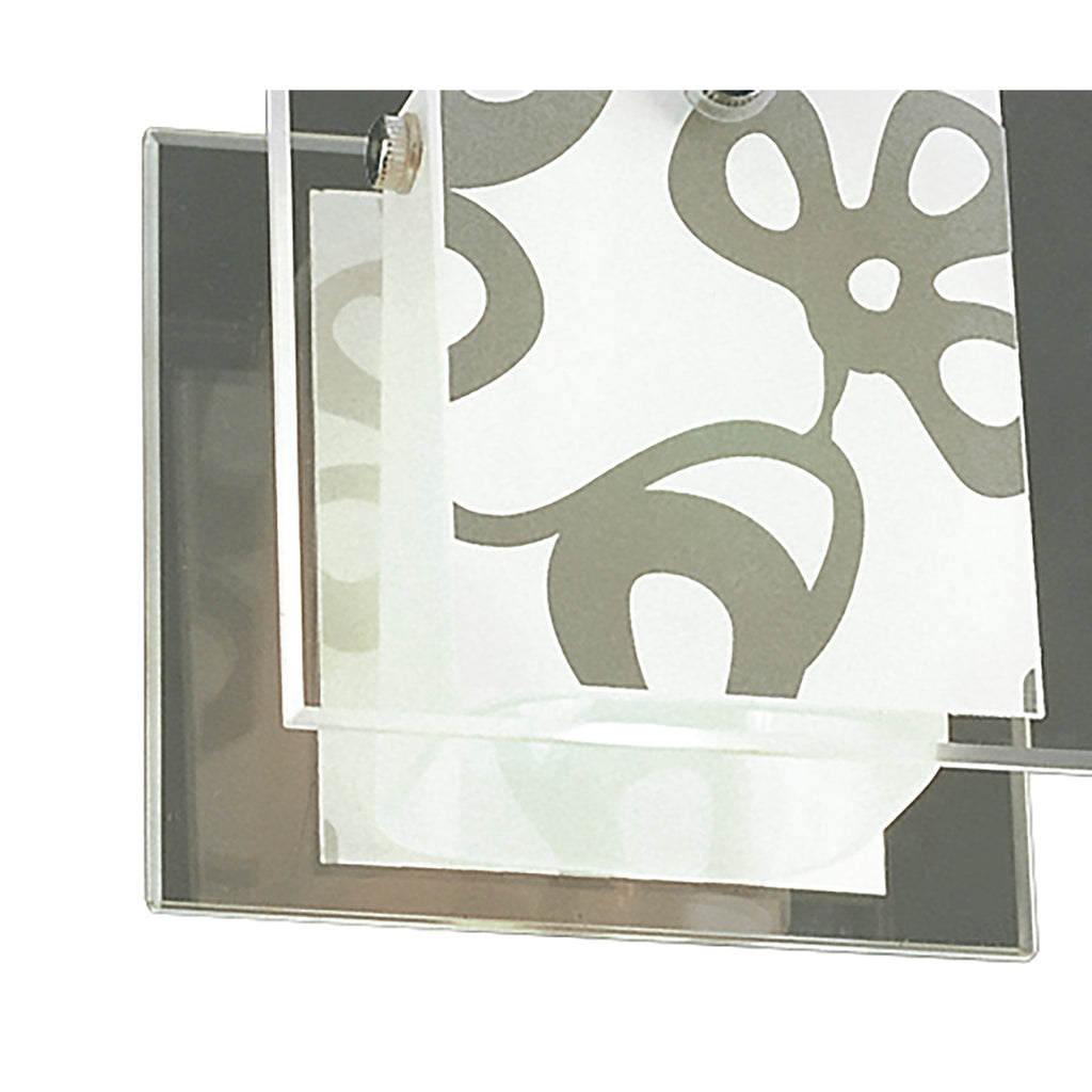 M8508/1 Euphoria Ceiling 1 Light Polished Chrome/Opal White Glass