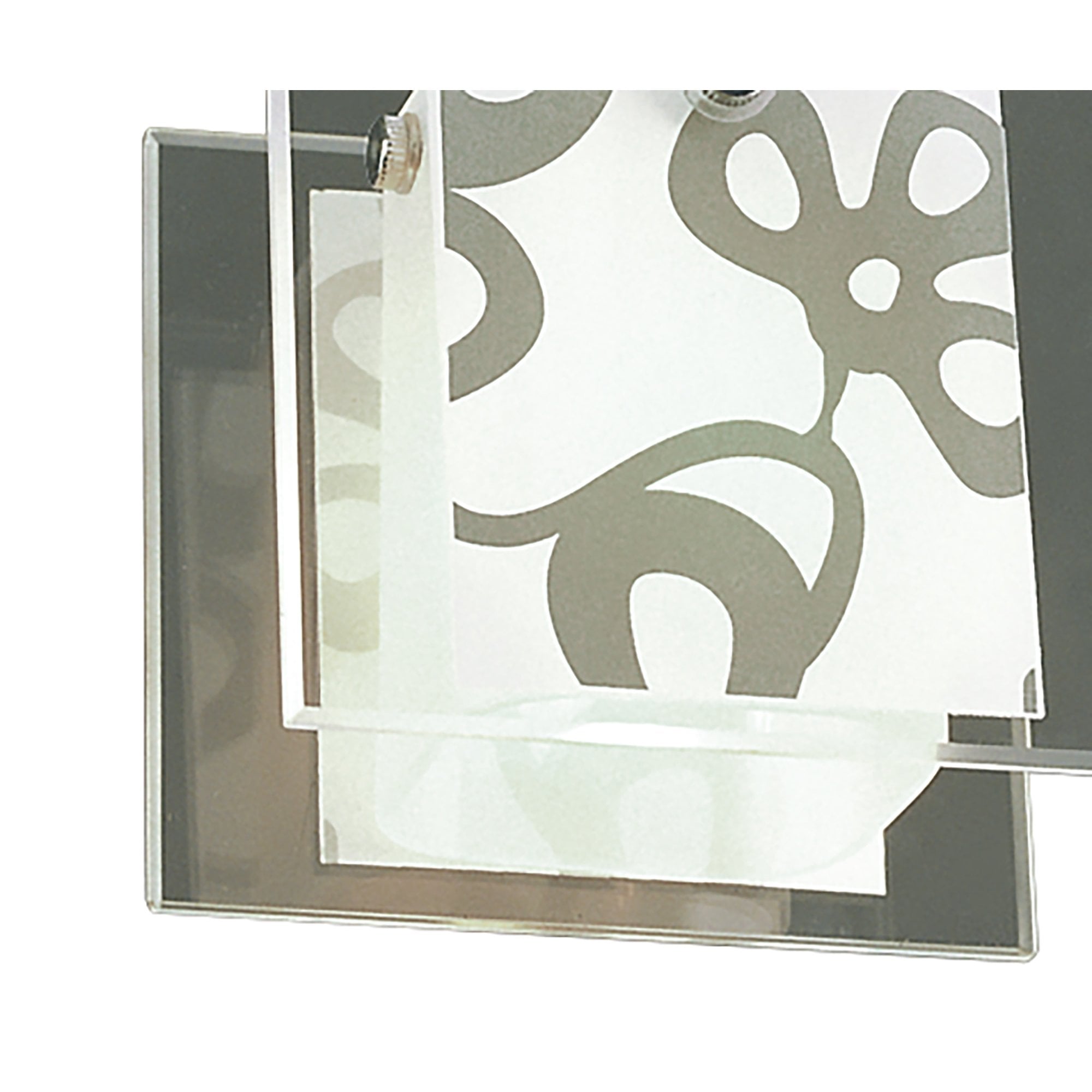 M8508/1 Euphoria Ceiling 1 Light Polished Chrome/Opal White Glass