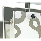 M8508/1 Euphoria Ceiling 1 Light Polished Chrome/Opal White Glass