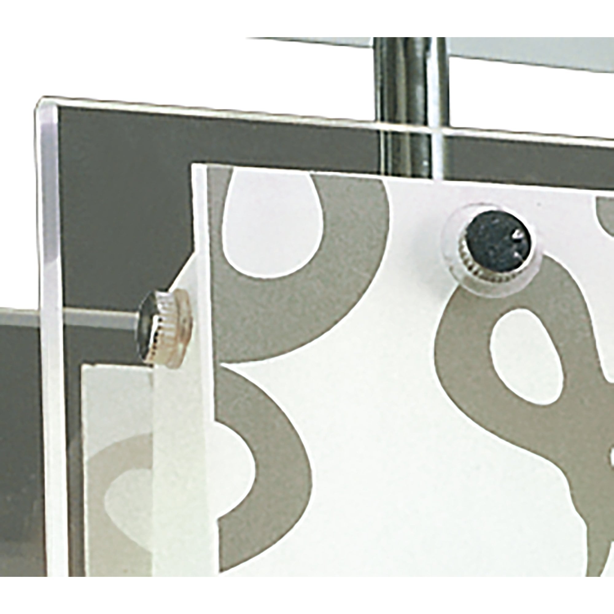 M8508/1 Euphoria Ceiling 1 Light Polished Chrome/Opal White Glass