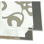 M8508/1 Euphoria Ceiling 1 Light Polished Chrome/Opal White Glass