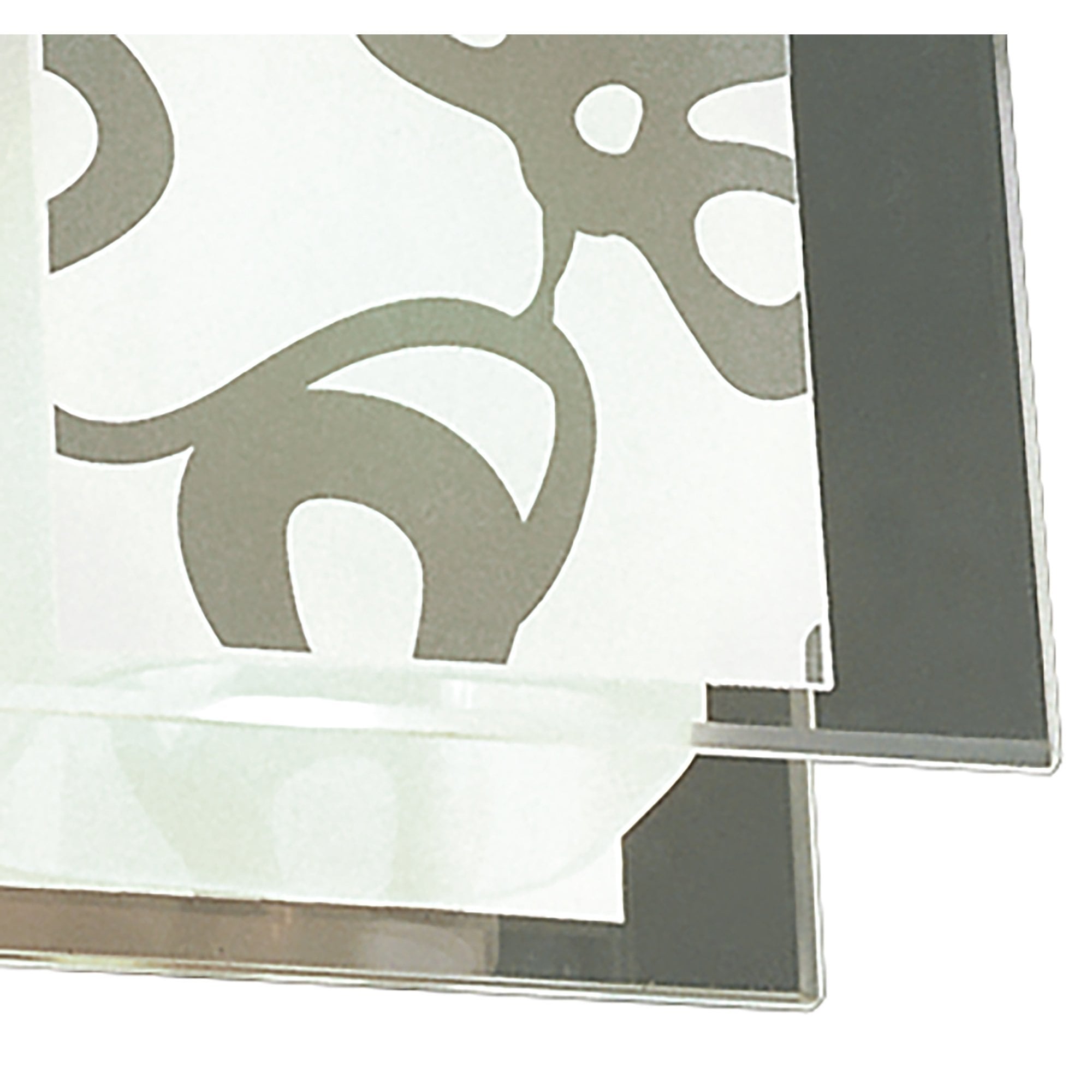 M8508/1 Euphoria Ceiling 1 Light Polished Chrome/Opal White Glass