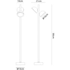 M6743 Everest Outdoor Tall Post 2 Light Anthracite