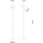 M6742 Everest Outdoor Tall Post 2 Light White
